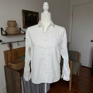 Zara Cotton Women’s Long Sleeve Button Up Top Size 12